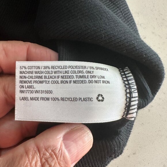 Wild Fable Black Halter Neck Convertible Dress L Cotton/Polyester/Spandex Mix - Picture 4 of 7